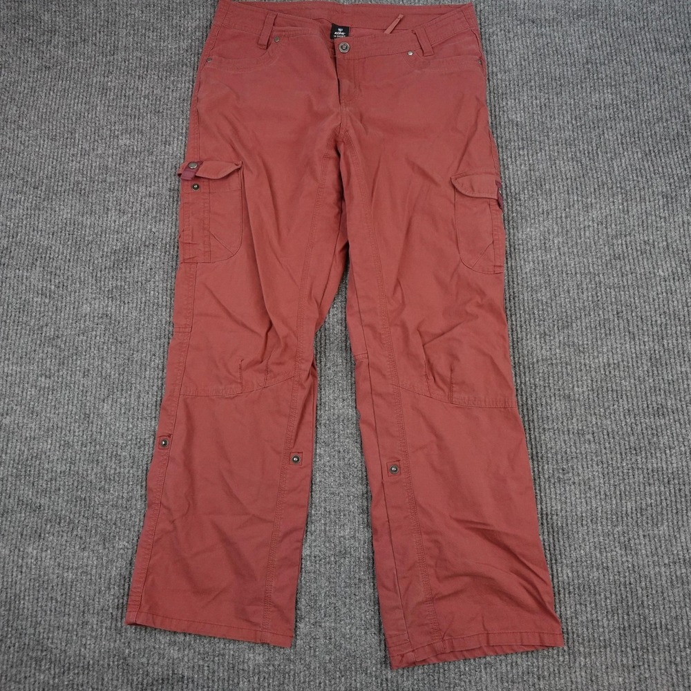 Kuhl Legendary Pants Womens 14 Short Red Cargo Hiking Outdoor Travel 6065